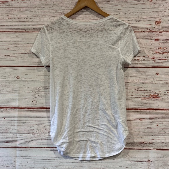 Lululemon Round Two Tee Burnout in White Sz 6 - Picture 10 of 12